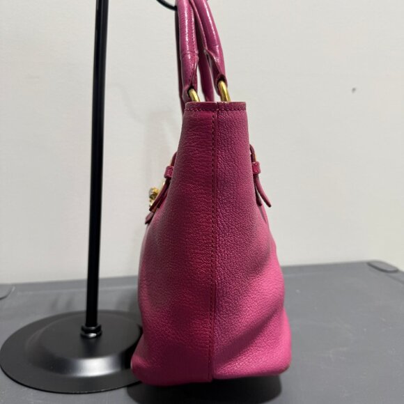 Miu Miu Madras Pink Leather Top Handle Bag - Picture 3 of 11